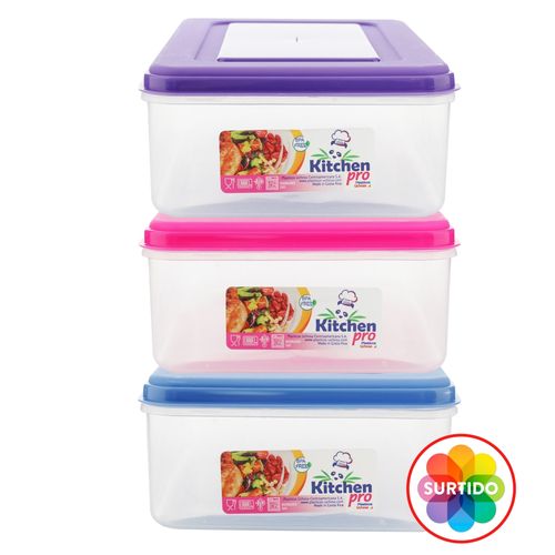 Recipiente Rect Kitchen Pro De 1800Ml