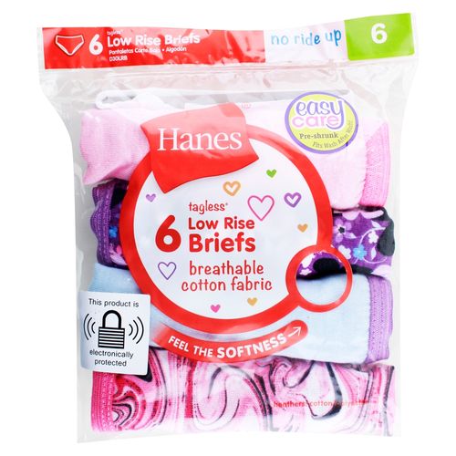 Panty Corte Bajo Hanes Para Niña Talla 4