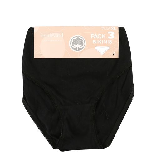 3Pk De Bikini Liso Boulevard Lenceria