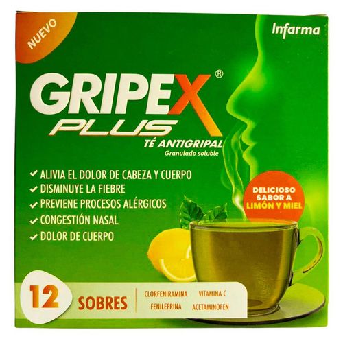 Gripex Plus Caja 12 sobres -180 g