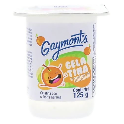 Gelatina Gaymonts Naranja 125 Gr