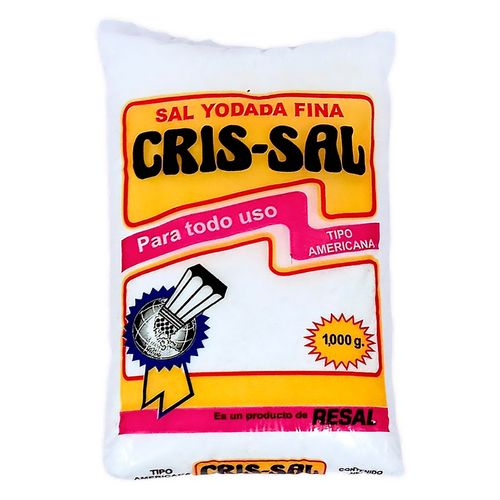 Sal Yodada Fina Crissal 1000gr