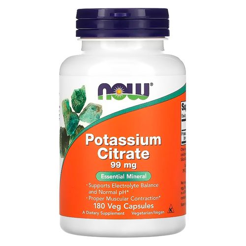 Citrato De Potasio 99 mg Now  -180 g