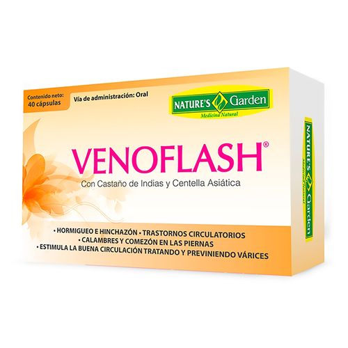 Venoflash Natures Garden caja 40 cápsulas - Precio indicado por caja
