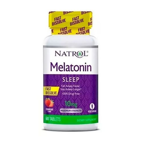 Natrol Melatonina 10 Mg Fresa 60 Ea