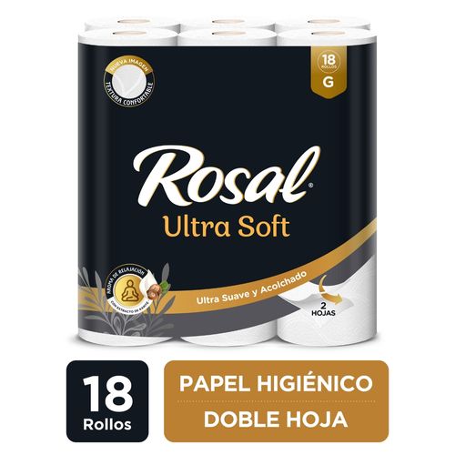 Papel Higienico Rosal Black 2p 350h 18ea