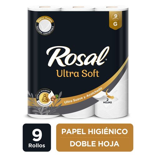 Papel Higienico Rosal Black 2p 350h 9ea