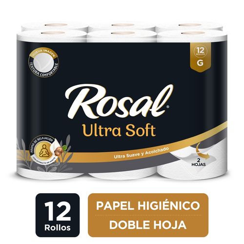 Papel Higienico Rosal Black 2p 350h 12ea