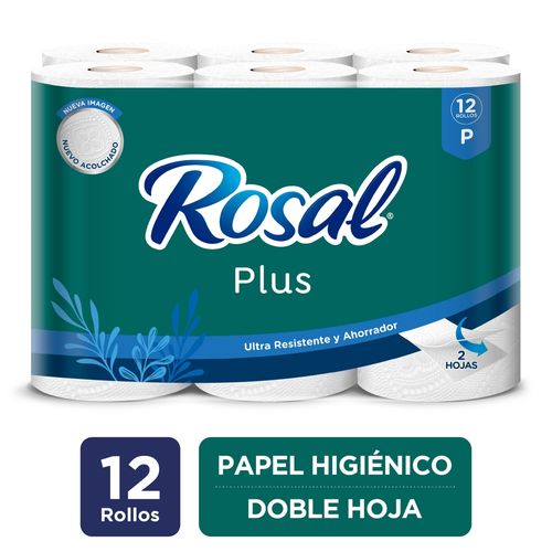 Papel Higienico Rosal Verde 2p 168h 12ea