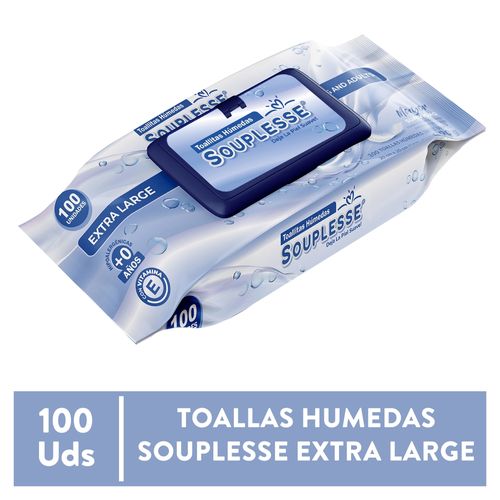 Toallas Húmedas Souplesse Extra Grande - 100 uds