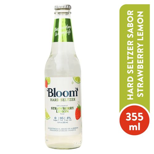 Bloom Hard Seltzer Strawberry Lem 355 Ml