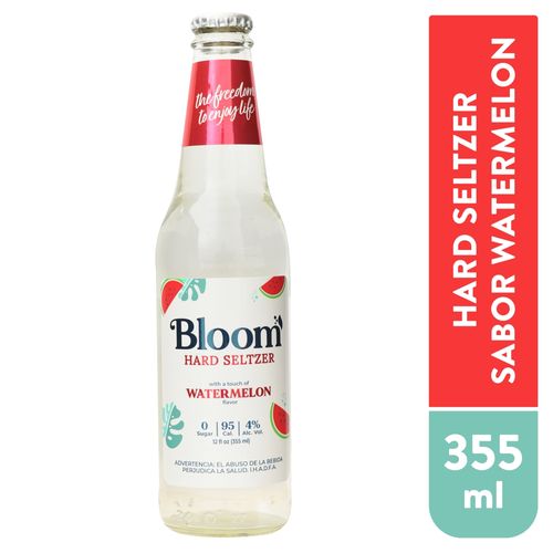 Bloom Hard Seltzer Watermelon San 355 Ml