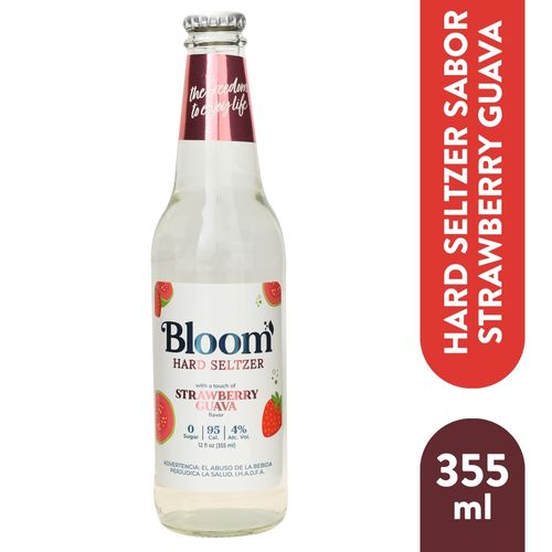 Bloom Hard Seltzer Strawberry Gua 355 Ml