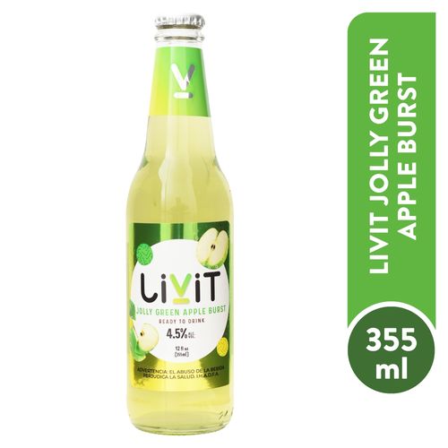 Livit Jolly Green Apple Burst Man 355 Ml