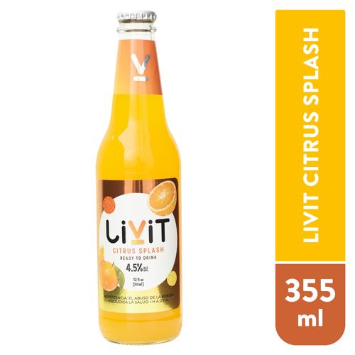 Livit Citrus Splash Naranja 355 Ml