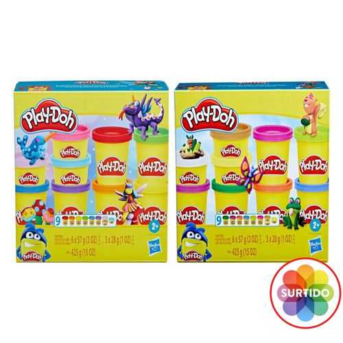 Plastilina Play Doh Mini Pack Colorido - 9 uds