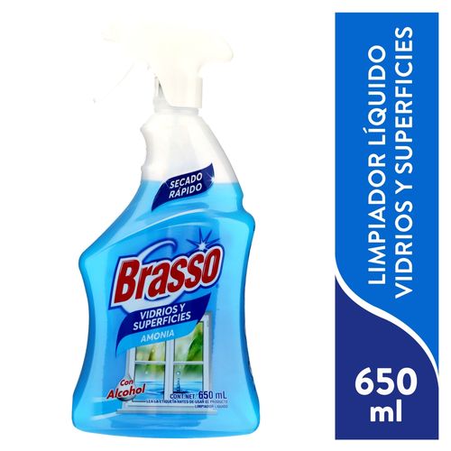 Limpiador Vidrios Brasso Gold Amonia Rociador - 650ml