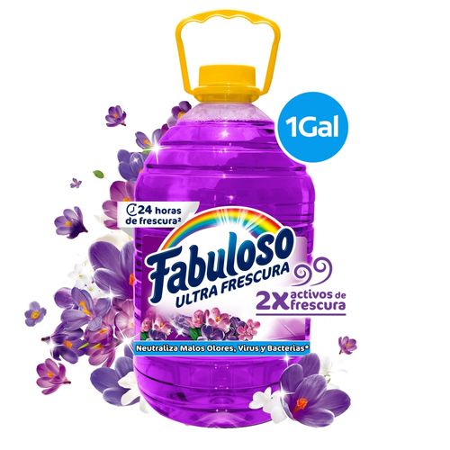 Desinfectante Fabuloso Multiusos  Frescura Activa Antibacterial Lavanda - 1 gal