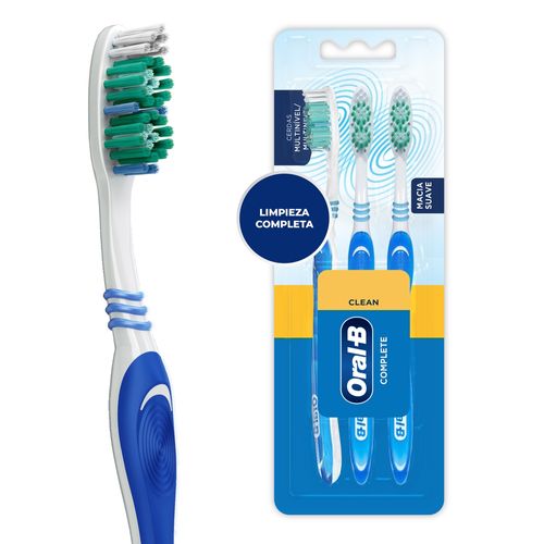 Cepillos Dentales Oral-B Clean Complete Suave 3 Unidades