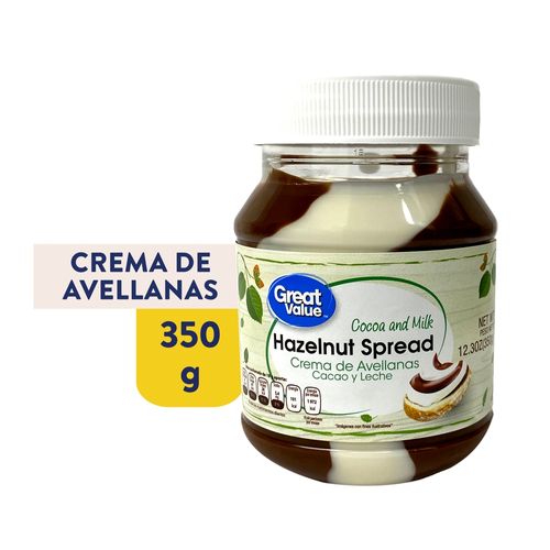 Crema De Avellanas Great Value Duo 350gr