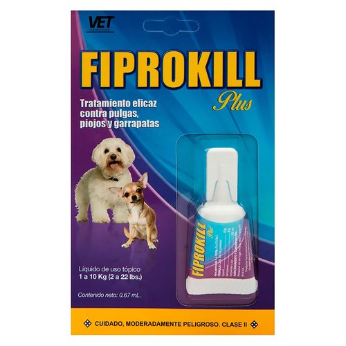 Pipeta Fiprokill Perros Pequenos 0.67ml