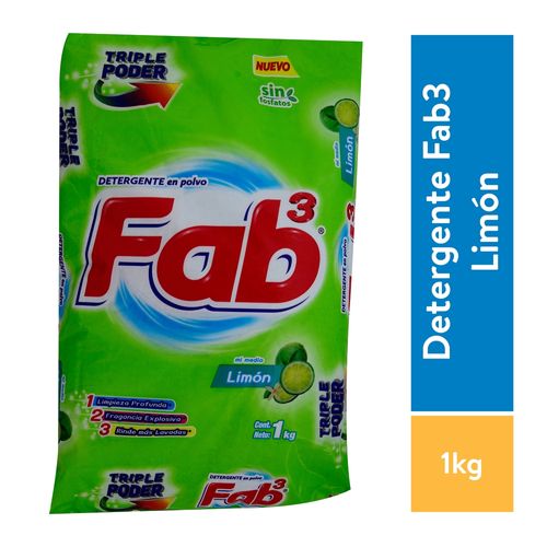 Detergente Fab Antibacterial Medio Limon - 1000gr