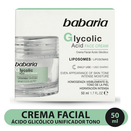 Crema Babaria  Facial Acido Gly 50Ml