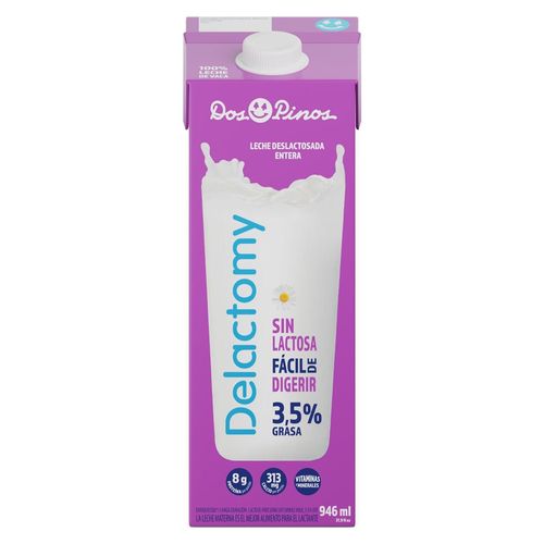 Leche Dos Pinos Delactomy Entera - 946 ml