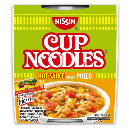 Sopa Instantanea Nissin Pollo Hot 64 Gr