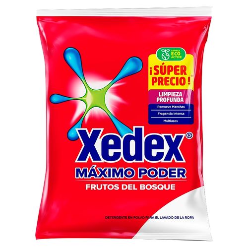 Detergente Xedex En Polvo Frutos Rojo - 800gr