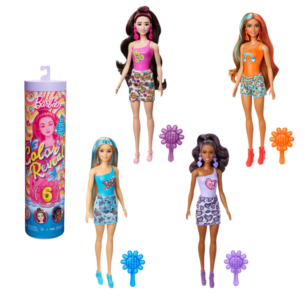 Comprar Muneca Barbie Color Reveal Serie Arcoiris Walmart Honduras