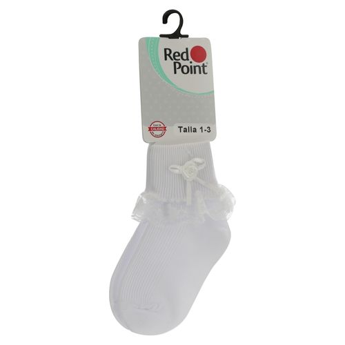 Calcetin Bebe Red Point 644 13 Blanco