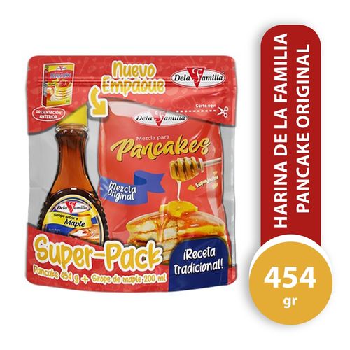 Pancake De La Familia Original Con Miel De Maple Pack - 654 g