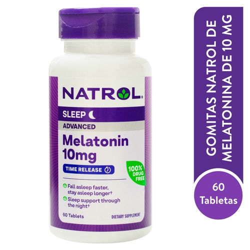 Natrol Melatonina Avanzada 10 Mg 60 Ea