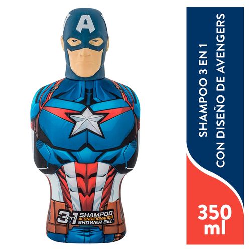 Shampoo 3 En 1 Avengers 3d Mix 350 Ml