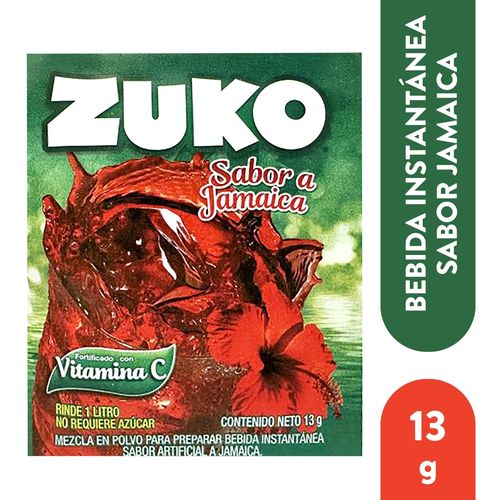 Bebida En Polvo Zuko Jamaica - 13 g