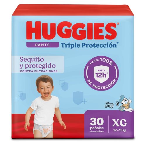 Pañales Huggies Triple Protección Pants Etapa 4/XG - 30 Unidades
