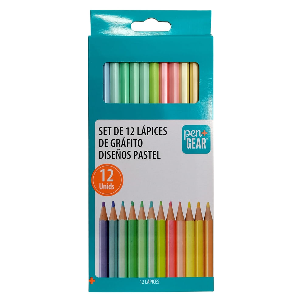 Comprar Caja de Lápices de colores pastel Pen+Gear. Modelo: CP-12PT. 12 ...