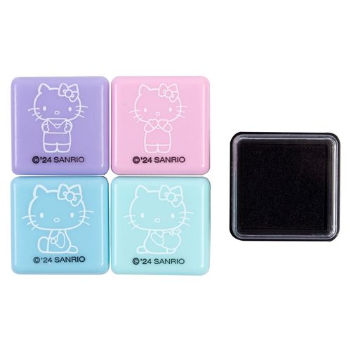 Set De Sellos Con Tinta Hello Kitty