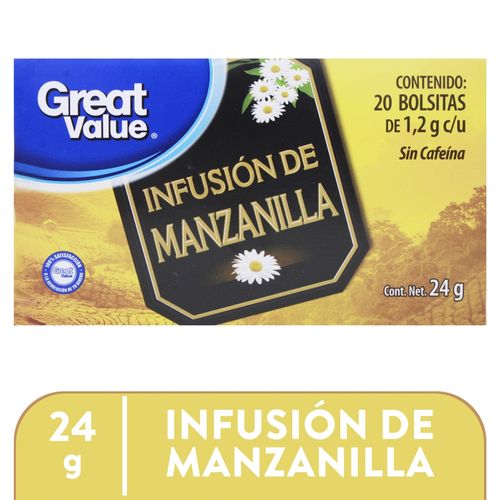 Té Great Value De Manzanilla 24gr