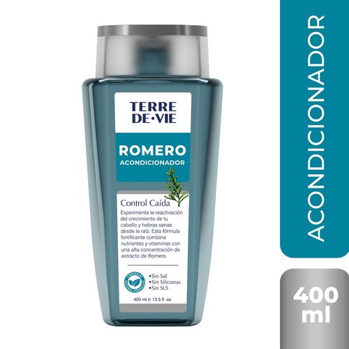 Acondicionador Romero Terre De Vie Control Caída Formulaciones Sofisticadas- 400 ml