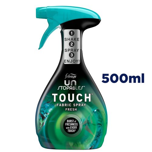Spray Febreze Unstopables Para Tejidos Táctiles Y Eliminador De Olor Fresh - 500 ml