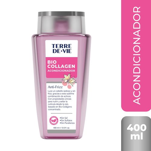 Acondicionador Bio Collagen Terre De Vie Anti-Frizz Formulaciones Sofisticadas- 400 ml