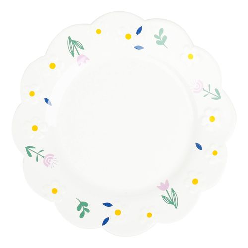 Ms Plato Plano Ceramica 10.5 Disen Flor