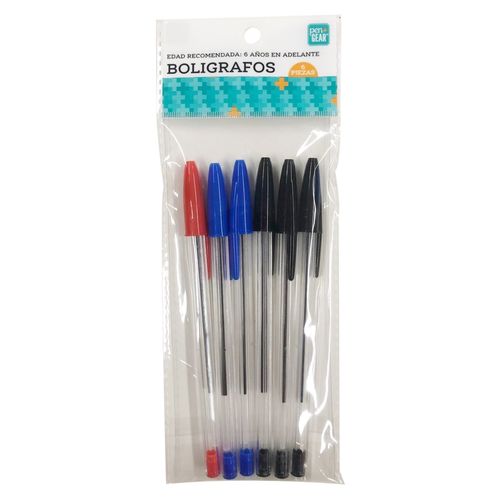 Set de lapiceros, Pen+Gear, Negro,azul y rojo, 6 piezas. Modelo: PKA00206