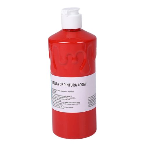 Botella de pintura Pen Gear, color rojo -400ml