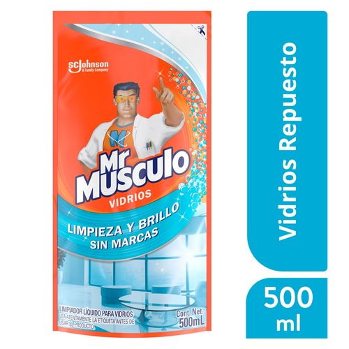 Limpia Vidrios Mr Músculo Windex Repuesto Económico Doy Pack - 500ml