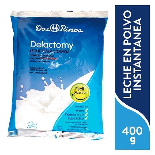 Leche Dos Pinos Deslactosada En Polvo Delactomy - 400 gr