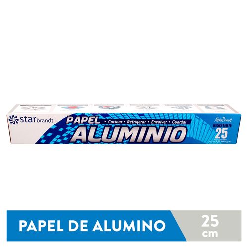 Papel de Aluminio Starbrandt Rollo de 25 pies