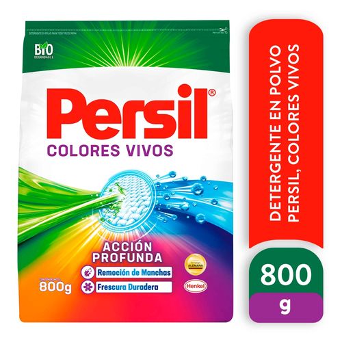 Deterg Polvo Persil Colores Vivos 800gr